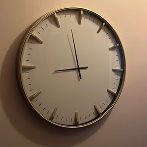 Gold and black clock 29” x 29”